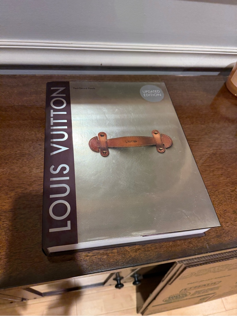 Louis Vuitton Gold and Brown Accent Decorative Coffee Table Book